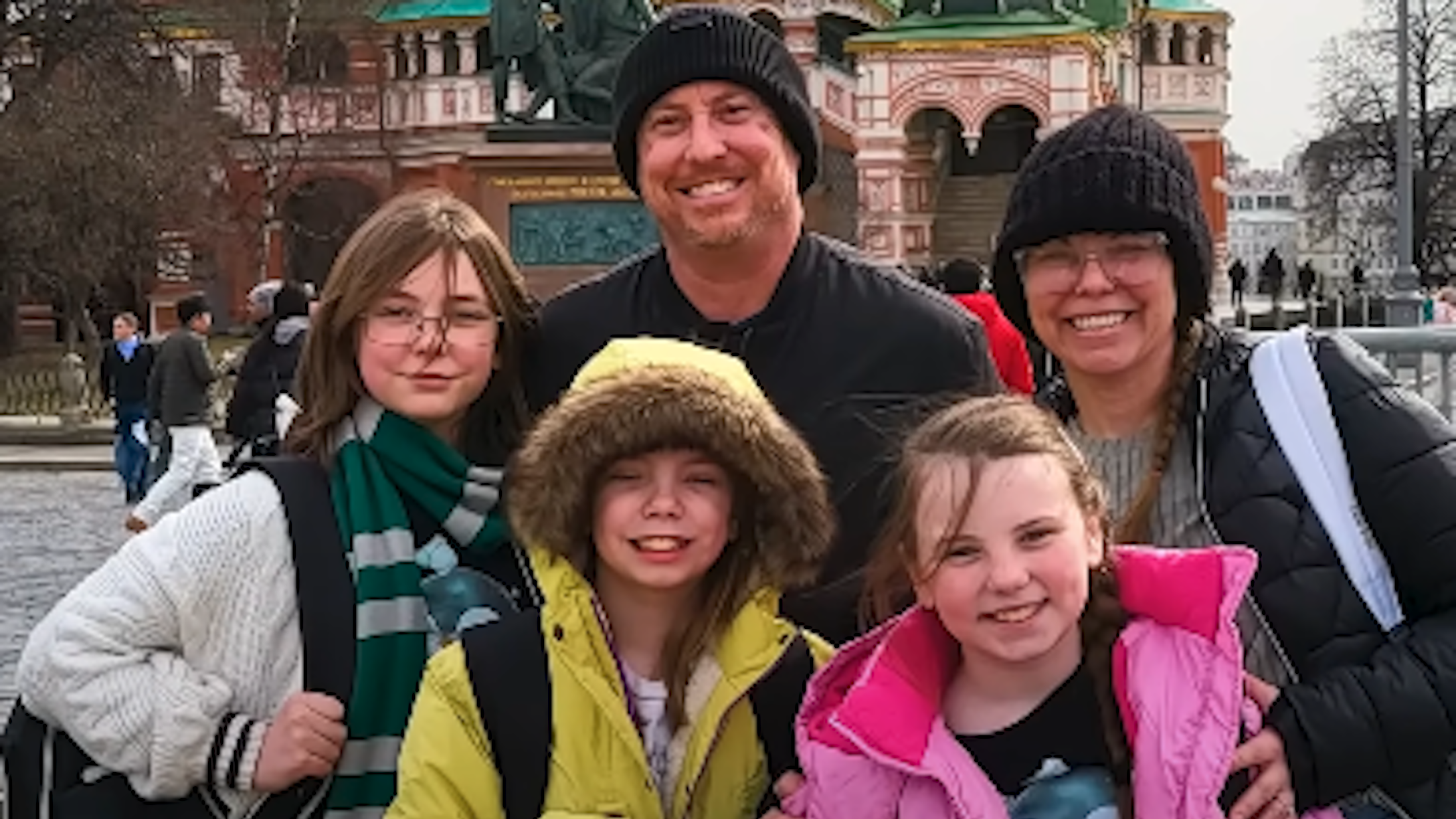 Derek Huffman and his family